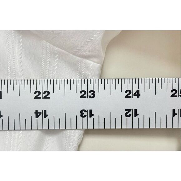 Vintage Panhandle Off White Slim Snap Western Shirt Made in USA Men's 16x34 - Picture 9 of 9